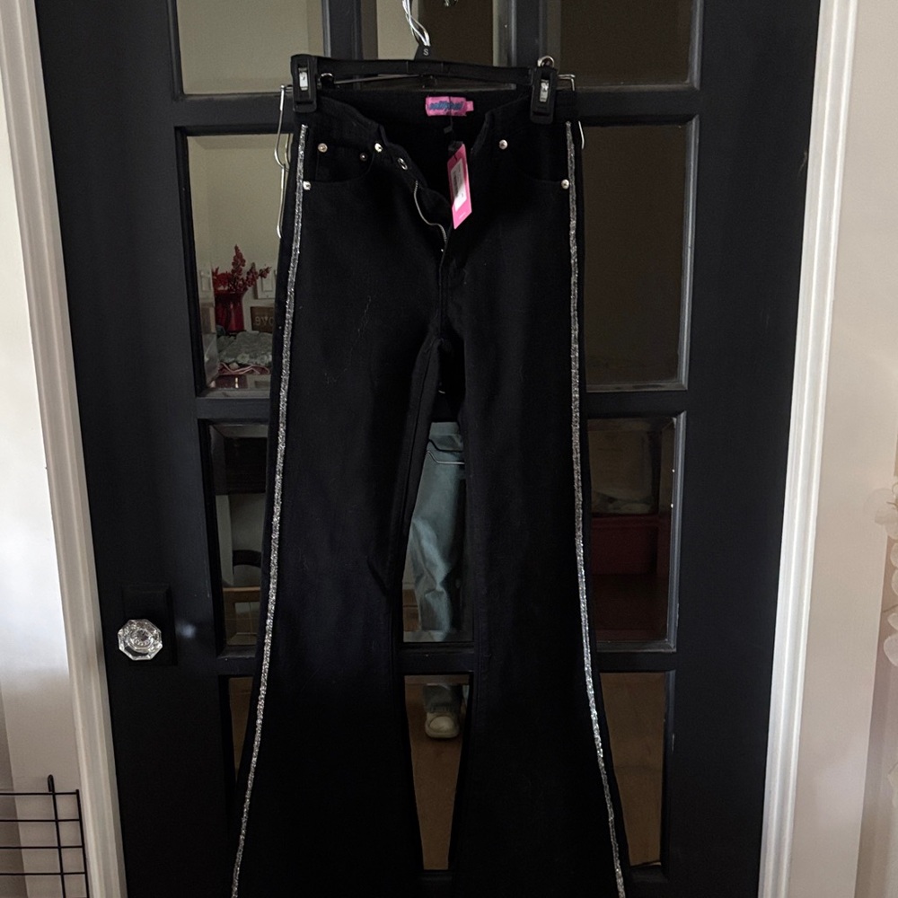 Edikted Black Denim with Silver Accents